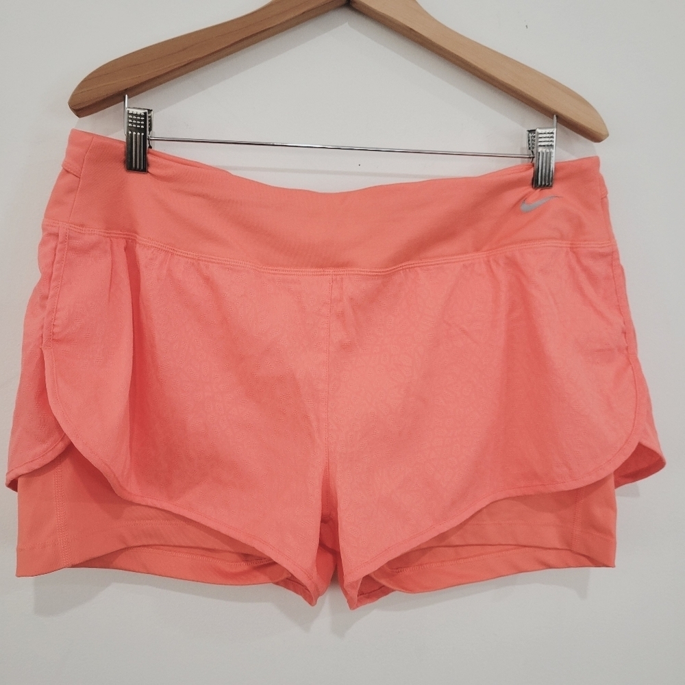 Nike running Dri-fit coral shorts size XL